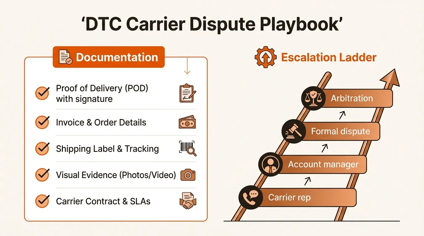 How DTC Brands Should Handle Carrier Disputes: A Complete Playbook