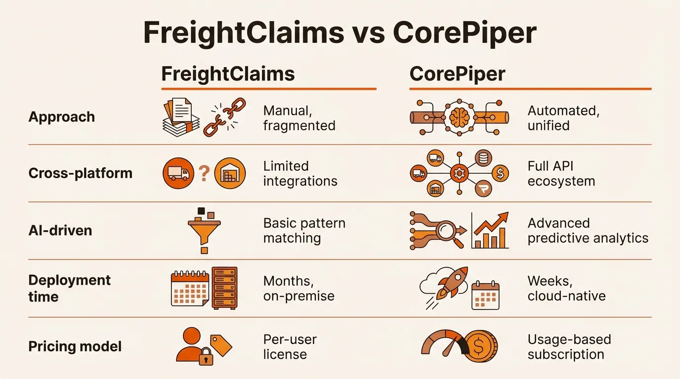 FreightClaims vs. CorePiper: Which Shipping Claims Platform Fits Your Operations?